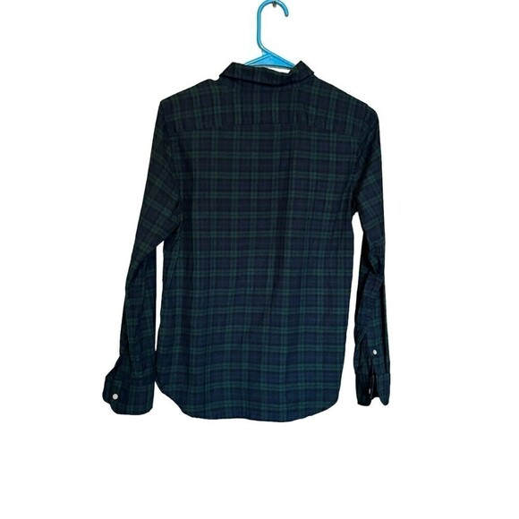 Lauren Ralph Lauren Womans Blue Plaid Flannel Shirt Large Emblem Crest Patch XS - Picture 2 of 8